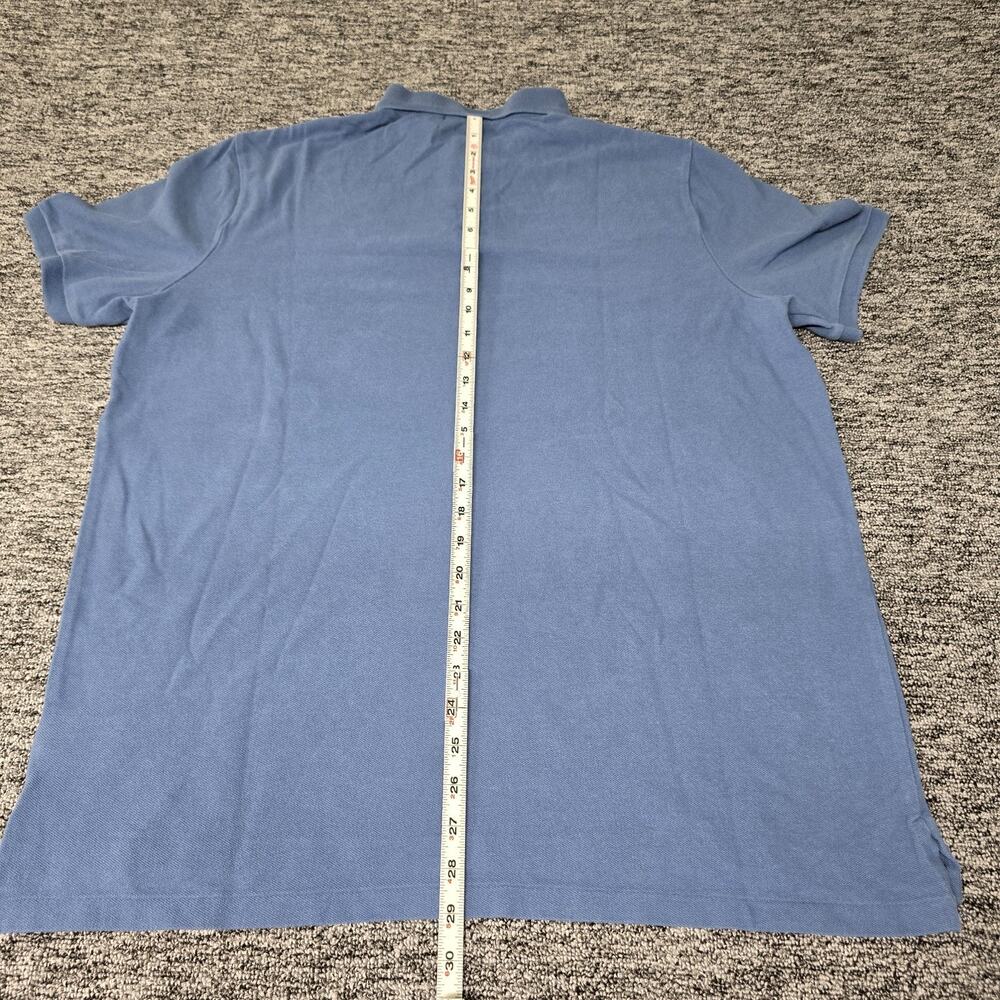 Polo Ralph Lauren Classic Fit Mesh Polo Shirt Men's XL Blue - Red Pony Logo - Picture 7 of 12